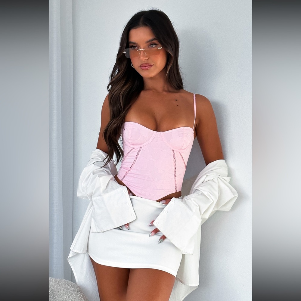 NWT White Fox Boutique Don’t Use Me Bustier Top